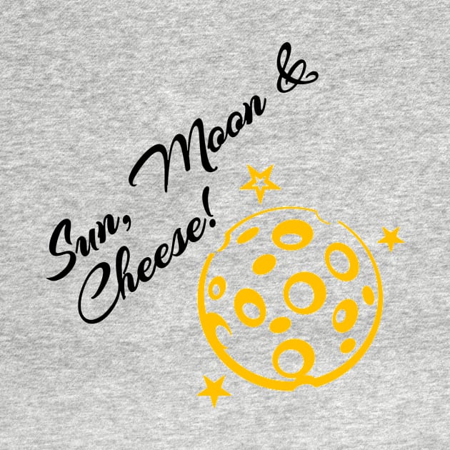 sun, moon and cheese by Qwerdenker Music Merch